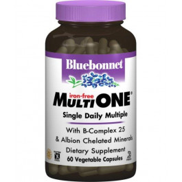 Bluebonnet Nutrition MultiONE без заліза 60 капсул (BLB0146)