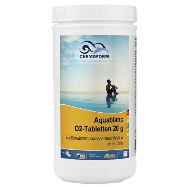 Chemoform Aquablanc O2 Sauerstofftabletten перекис для басейну у таблетках 20 гр 5 кг - зображення 1