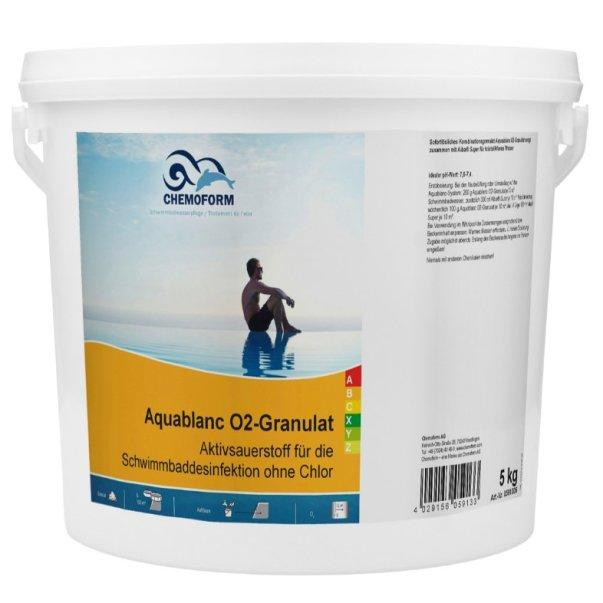 Chemoform Aquablanc O2 Sauerstoffgranulat перекис для басейну в гранулах 5 кг - зображення 1