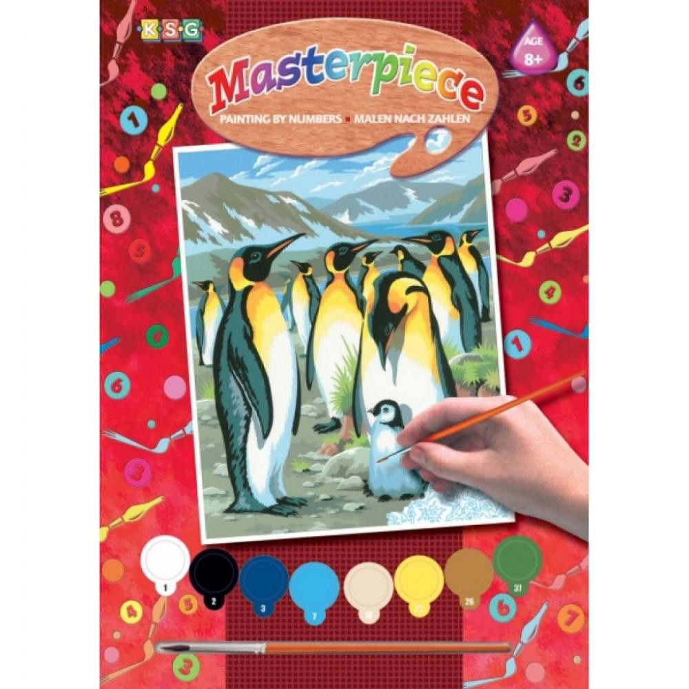 Sequin Art PAINTING BY NUMBERS JUNIOR Penguins (SA0033) - зображення 1