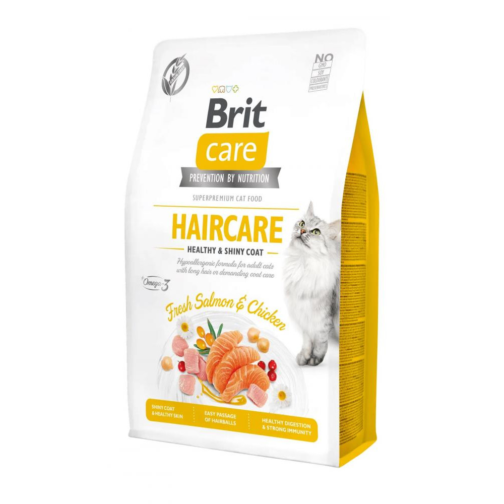 Brit Care Cat GF Haircare Healthy & Shiny Coat 0,4 кг 171307/0891 - зображення 1