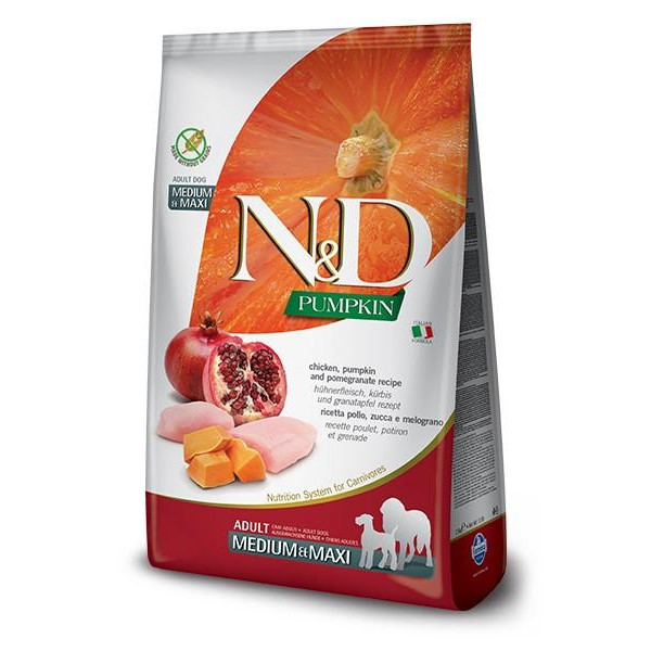 Farmina N&D Pumpkin Grain Free Adult Medium Chicken and Pumpkin 12 кг 156356 - зображення 1
