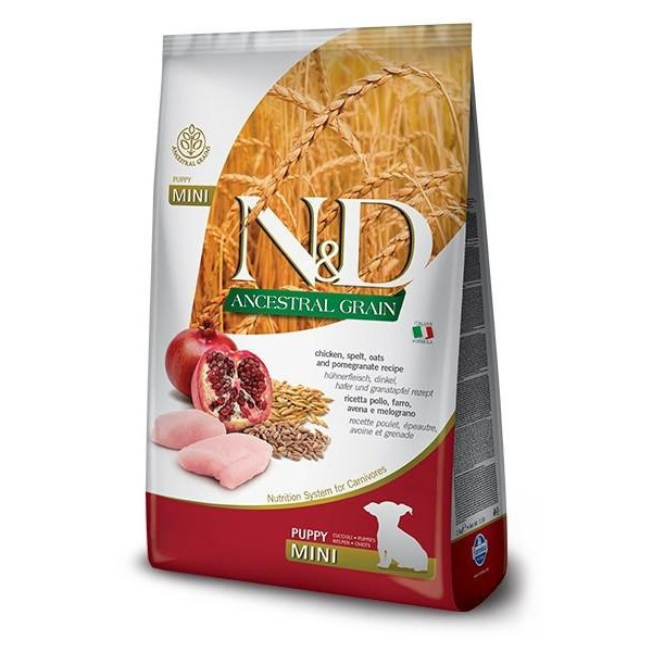 Farmina N&D Ancestral Grain Puppy Mini Chicken and Pomegranate 0,8 кг - зображення 1