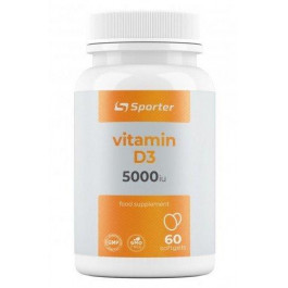 Sporter Vitamin D3 5000 ME Вітамін Д3 60 м'яких капсул