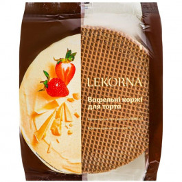 LEKORNA Коржі вафельні  для торта, з какао, 90 г (779747) (4820143330989)
