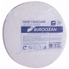 Buroclean Туалетная бумага целлюлозная двухслойная на гильзе 130 м Белая (10100062) (TPAPER-BURC-10100062)