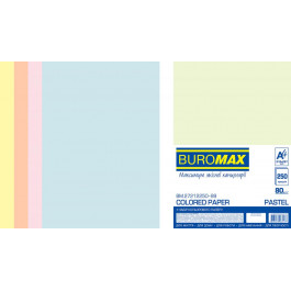 BuroMax А4, 80г/м2, PASTEL, 5х50/250л. (BM.27212250-99)