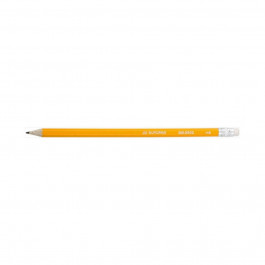 BuroMax Карандаш графитовый , HB, ластик, желтый (BM.8500)