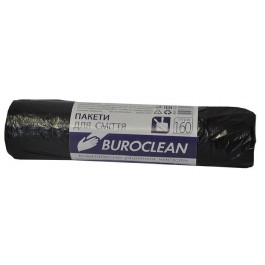 Buroclean Пакеты для мусора Eco, черные, 160 л, 10 шт (10200051)