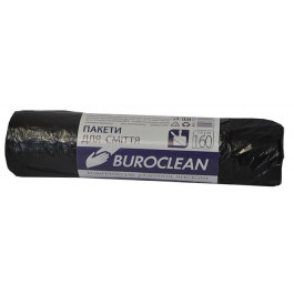   Buroclean Пакеты для мусора Eco, черные, 160 л, 10 шт (10200051)