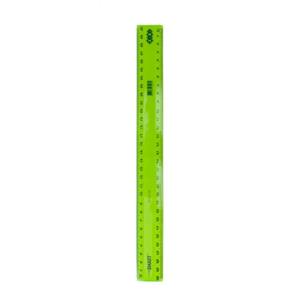 Zibi Лінійка пластикова 30 см , асорті (ZB.5612-99) - зображення 1