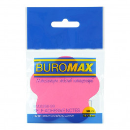 BuroMax Блок для нотаток "Квітка", 50 арк., асорті, неон (BM.2368-99)