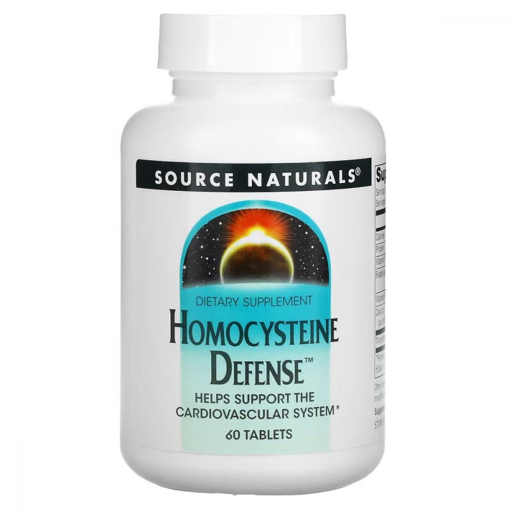 Source Naturals Захист від гомоцистеїну, Homocysteine Defense, , 60 таблеток - зображення 1