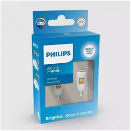 Philips W5W LED White Ultinon Pro6000 12В (11961WU60X2)