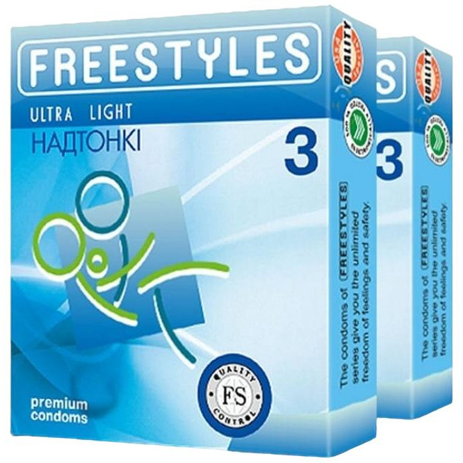 Freestyles Презервативи  Ultra Light Ультратонкі 3 шт (9556081103020) - зображення 1