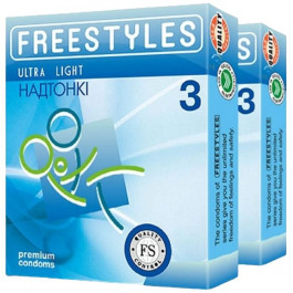 Freestyles Презервативи  Ultra Light Ультратонкі 3 шт (9556081103020)