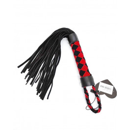 DS Fetish Leather flogger M red/black (292401045)