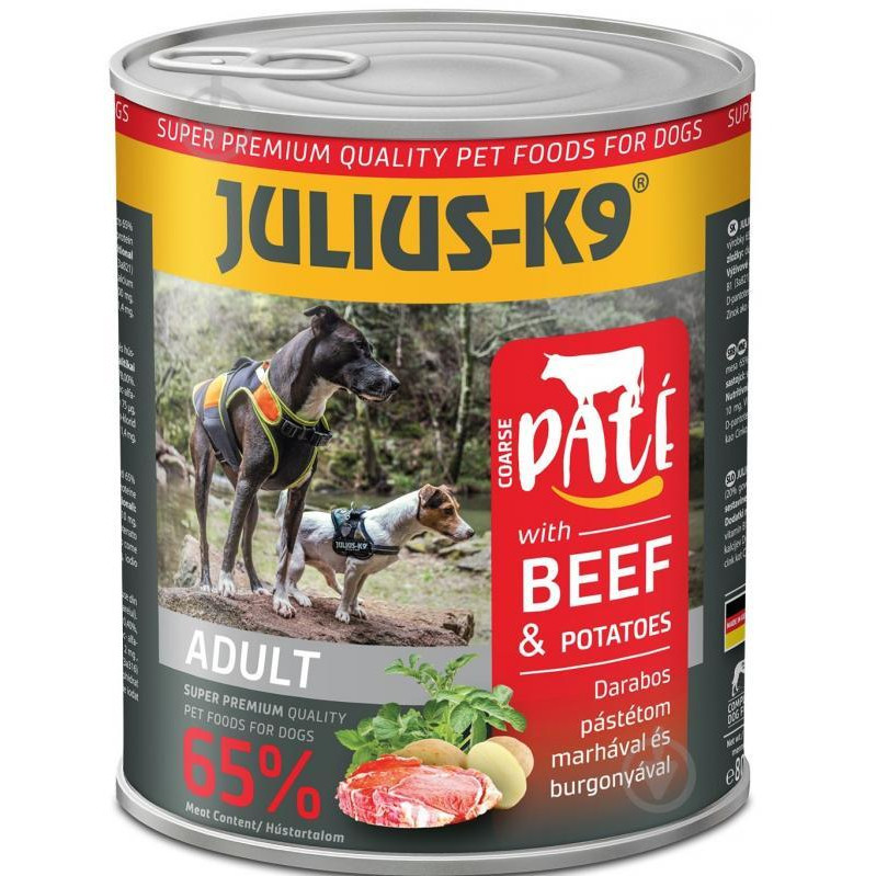 Julius-K9 Паштет з яловичиною та картоплею 800 г (5998274313139) - зображення 1