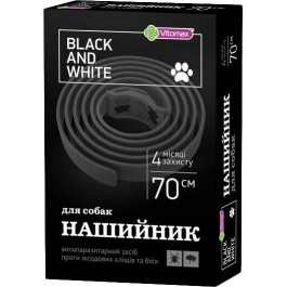 Vitomax Ошейник инсектоакарицидный Black and White от блох и клещей для собак 70 см (40070-1) (4820150201432