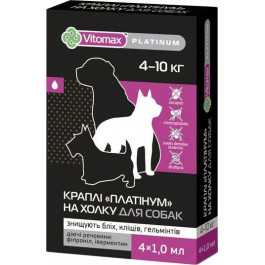 Vitomax Капли на холку Platinum для средних пород собак 4-10 кг (500201) (4820150201098)
