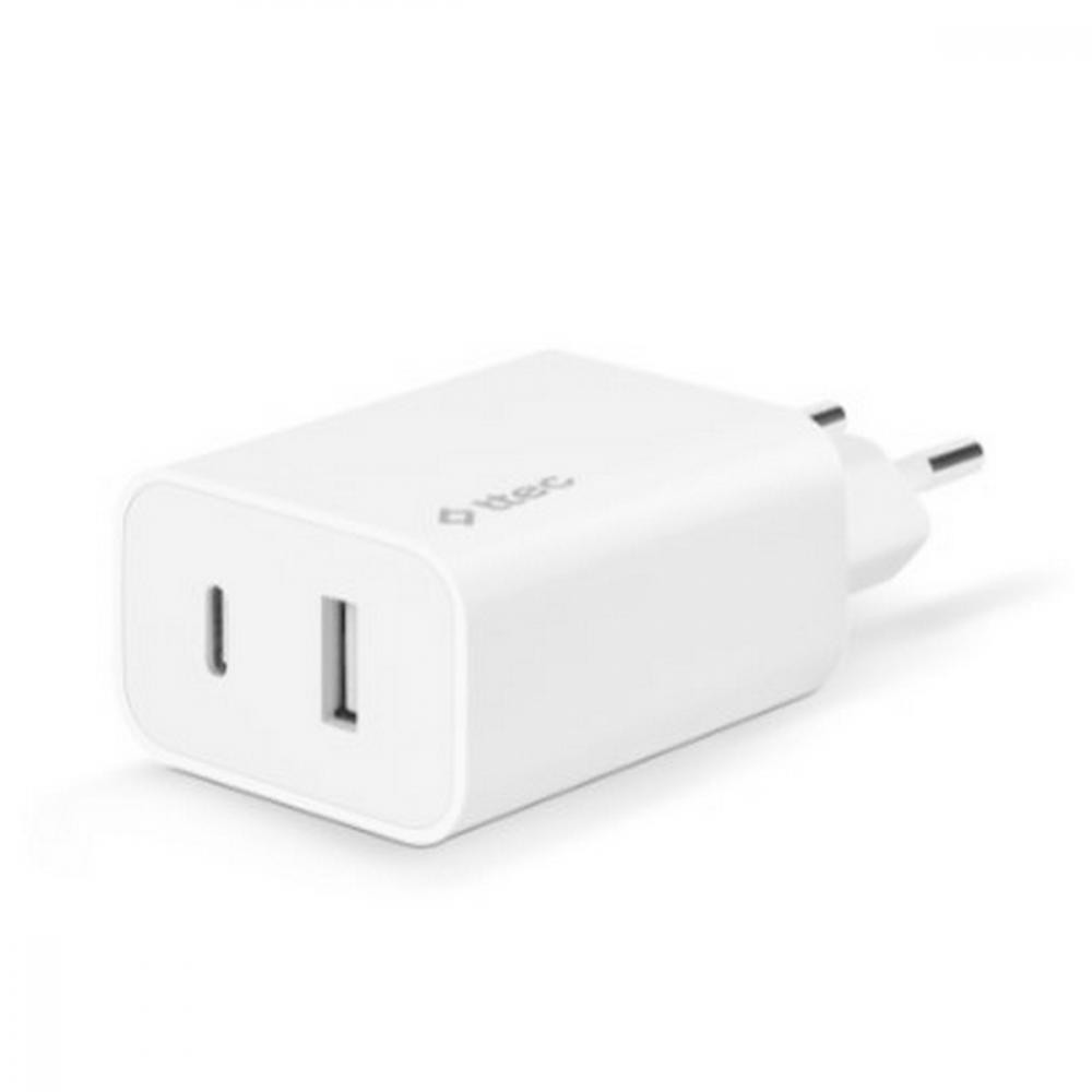 TTEC SmartCharger Duo PD USB-C/USB-A 32W White (2SCS24B) - зображення 1