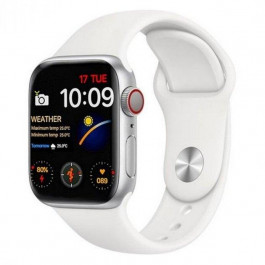 Apple Watch SE 2 GPS + Cellular 44mm  Silver Aluminum Case with White Sport Band - S/M (MNU13)