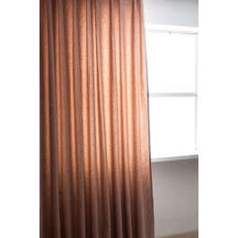 Decor-In Комплект штор Декорін Мікровелюр з текстурою Короїд 300х290 см Сіро-рожевих 2 шт (ROZ6400075355)