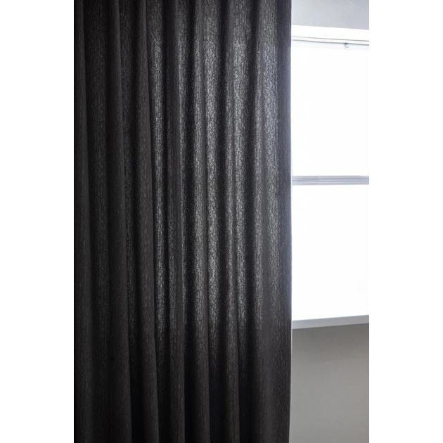 Decor-In Комплект штор Декорін Мікровелюр з текстурою Короїд 250х290 см Темно-сірих 2 шт (ROZ6400095992) - зображення 1