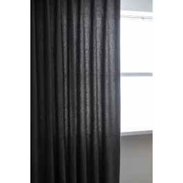 Decor-In Комплект штор Декорін Мікровелюр з текстурою Короїд 250х290 см Темно-сірих 2 шт (ROZ6400095992)