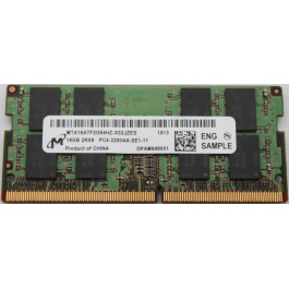 Micron 16 GB SO-DIMM DDR4 3200 MHz (MTA16ATF2G64HZ-3G2JZES)