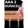 Duracell AAA bat Alkaline 2шт Basic 81545417 - зображення 1