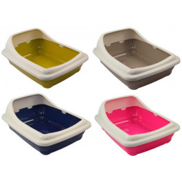 Croci Туалет  Birba для кошек, с высокой рамкой, цвета в ассортименте, 56x39x21.5 см (C6020076)