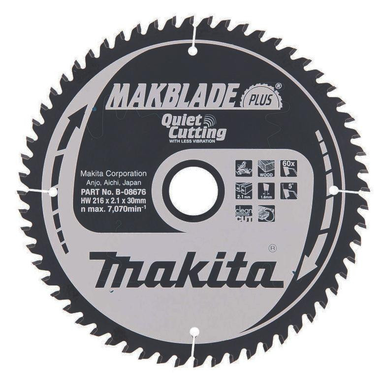 Makita MAKBlade Plus 216x30 60T (B-08676) - зображення 1