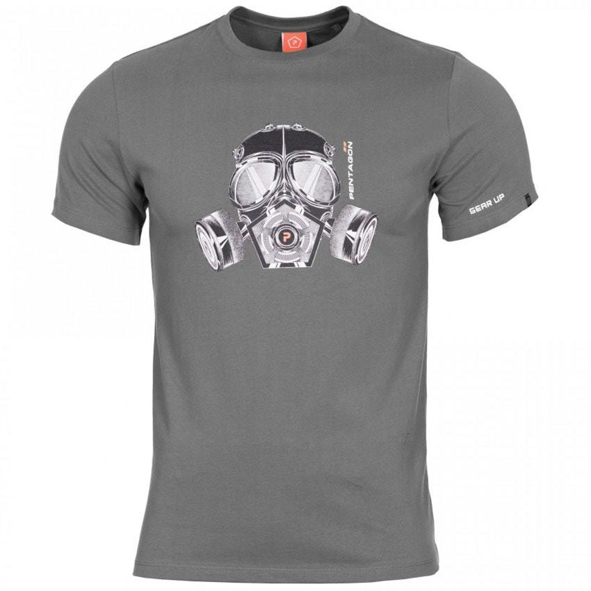 Pentagon Футболка T-Shirt  "Gas-Mask" - Wolf Grey XL - зображення 1