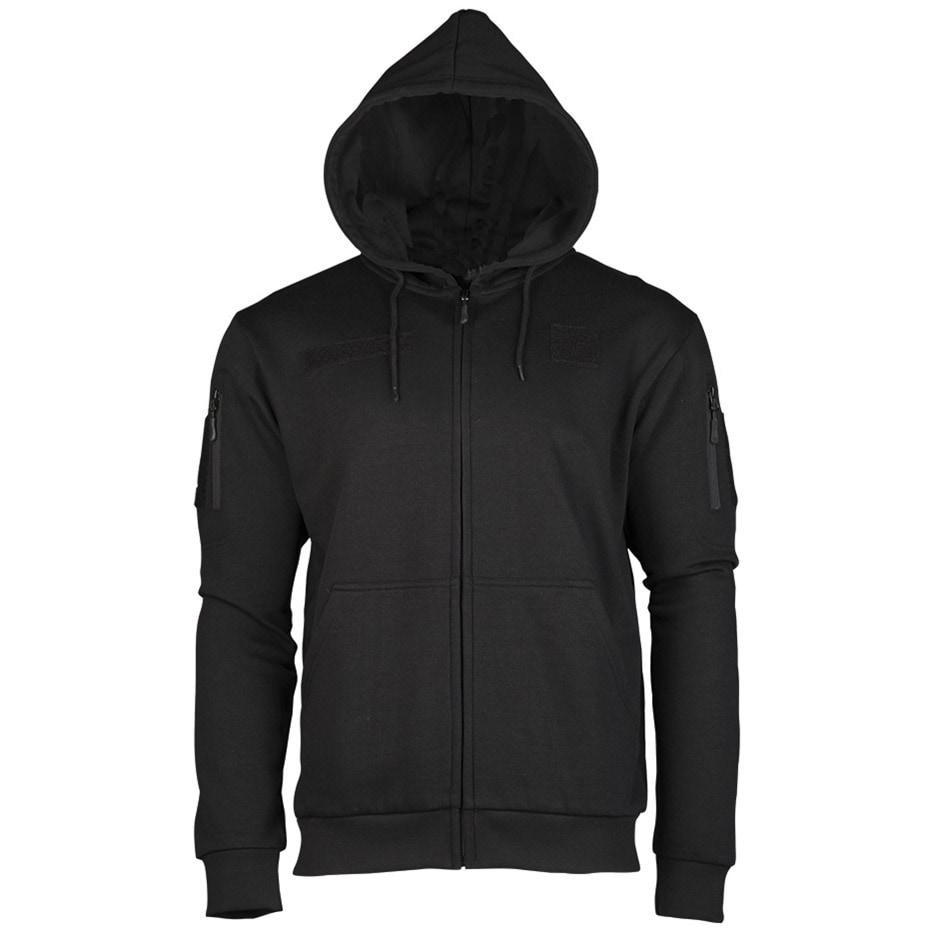 Mil-Tec Кофта  Tactical Hoodie Zipper Black (11472002-907) - зображення 1