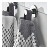 IKEA FJALLSTARR Банний рушник, білий/сірі, 70x140 см (905.712.17) - зображення 5