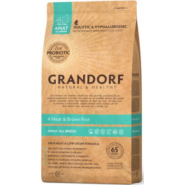 Grandorf Living Probiotics Adult All breeds 4 Meat & Brown Rice 3 кг