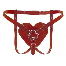 Feral Feelings Hearts Strap-On Belt, червоні (2000097848460)