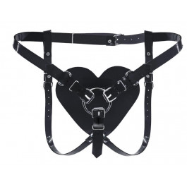 Feral Feelings Hearts Strap-On Belt, чорні (2000097848439)