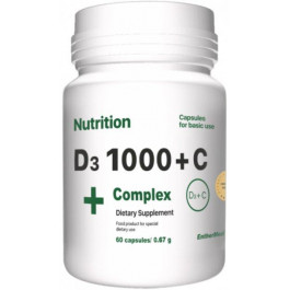 EntherMeal EntherMeal D3 1000 + С Complex 60 Capsules