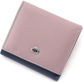 ST Leather Компактний жіночий гаманець із різнобарвної натуральної шкіри з монетницею  1767228