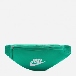 Nike Спортивна сумка бананка на пояс тканинна  NKHERITAGE S WAISTPACK DB0488-324 Зелена/Біла (19697457216