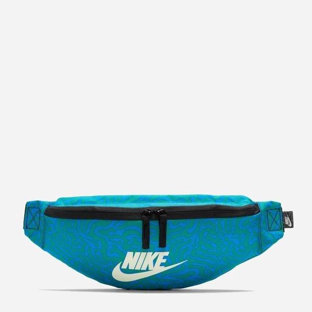 Nike Спортивна сумка бананка на пояс тканинна  ELMNTL BKPK - LBR FN0891-406 Синя/Зелена/Молочна (19697456 - зображення 1