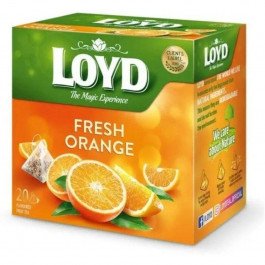 Loyd Чай фруктовий  Fresh Orange з апельсиновим смаком, у пірамідках, 44 г (5900396028372)