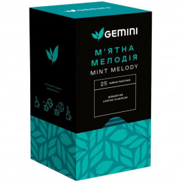 Gemini Чай зелений  М'ятна мелодія 50 г (25 шт. х 2 г) (4820156433523)