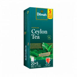 Dilmah Чай чорний пакетований  Преміум 20+5x2 г (9312631171105)