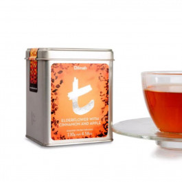   Dilmah Чай чорний  Т-Series Elderflower With Cinnamon And Apple Ceylon ж/б 130 г (9312631776409)