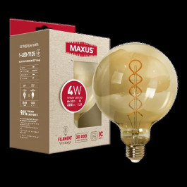   MAXUS LED Filament Vintage G125 4W E27 2200K 220V (1-LED-7125)