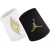 Nike Напульсники  JORDAN JUMPMAN X WINGS WRISTBANDS 2 PK (J.000.3598.092.OS) Біло-чорні (887791159212) - зображення 1