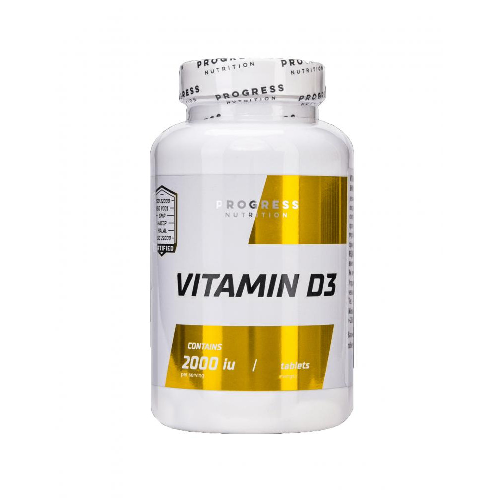 Progress Nutrition Вітамін Д3 Vitamin D3 50mcg 120 - зображення 1